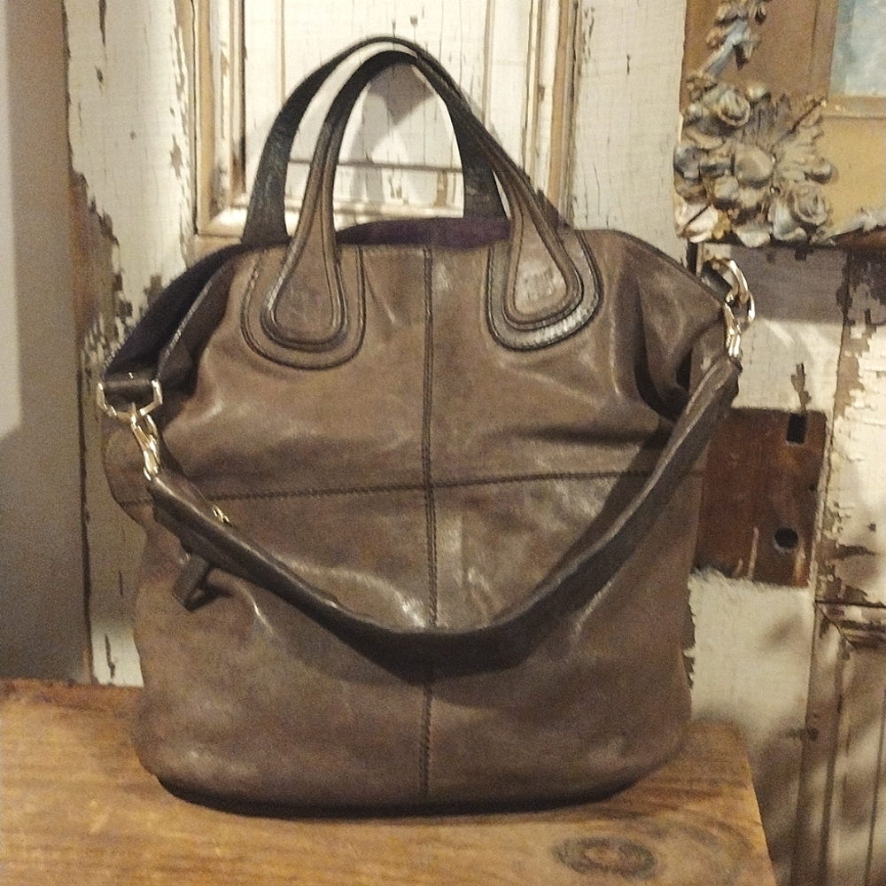 GIVENCHY Nightingale North South gorgeous Leather, Top Handle Large Bag